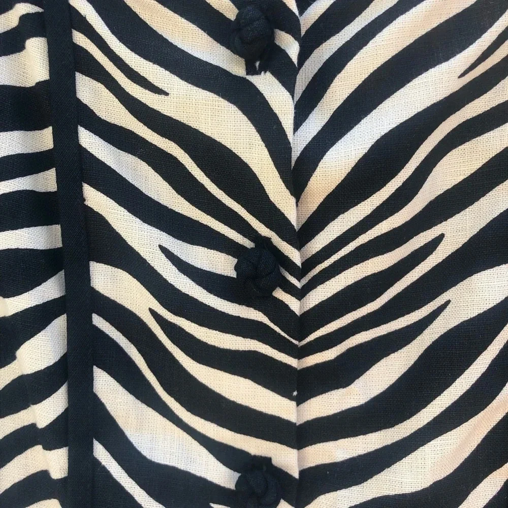 J.CREW ZEBRA LINEN DRESS